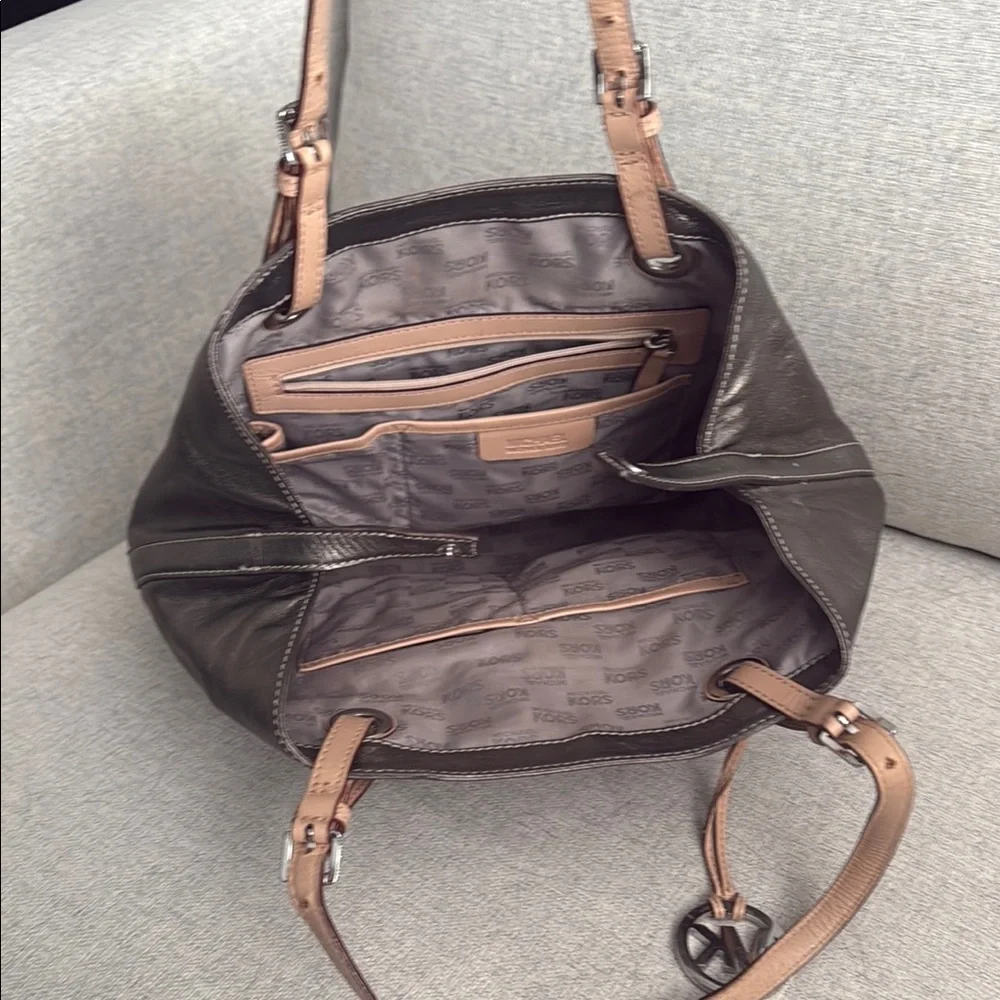 Michael Kors Bronze and Tan Women's Bag